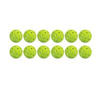 Depisuta 12 Bolas de Pickleball de 2.913 in con Trayectorias de Vuelo Rectas, Superando la Resistencia Al Viento para un Equilibrio óptimo. (Green)