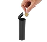 Depisuta 25 Tubos de Monedas con Tapas, Soportes de Tubo de Almacenamiento de Monedas de Plástico ABS de Centavo de EE. UU., Capacidad de 40, Suministros de Recolección de (Ajuste 5 centavos)