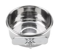 Depisuta AD- En Alimentador de Alimentador de Acero Inoxidable de Periquitos Duraderos Tazón de Alimentos Más Sabios para Guardarropa para Accesorios de Jaula de Aves (M 300ml 6.8x9.3cm / 2.7x3.7in)