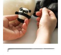 Depisuta Agujas de Fieltro de Lana Manual Definir Herramientas 100 PC para Amantes del Follaje en Lana (Aguja gruesa)