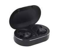 Depisuta Auriculares Inalámbricos a Prueba de Sudor con Micrófono para Viajes Deportivos, Diseño Supraaural, Auriculares Estéreo de Alta Fidelidad para Ejercicio/Ciclismo, 2 Puntas Grandes Incluidas