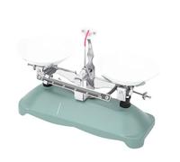 Depisuta Báscula de Equilibrio Mecánico de Laboratorio, Báscula de Equilibrio de Doble Platón, de de Bandeja Mecánica Con Pinzas y Varios Pesos (100 gramos)