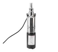 Depisuta Bomba de Pozos Profundos Sumergibles de 12 V CC, Elevación de 30m NPT 3/4 Pulgadas 1in 1in Bomba de Agua Sumergible de Acero Inoxidable con Cable de Alimentación de 7 M, para