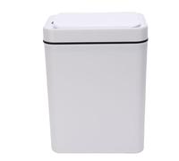 Depisuta Bote de Basura con Sensor, Bote de Basura de 16 Litros, de con Sellado de Olores y Tapa, de Automático de 14.2x7.1x10.6 Pulgadas para Cocina,Oficina (WHITE)