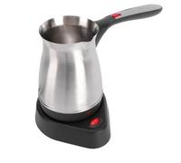 Depisuta Cafeteras Turca, Pequeña Cafeteras Eléctrica Turca De 600ml Capacidad De 5 a 6 Tazas Caldera Del Fabricante De Té De La Calefacción Del Acero Inoxidable Con Mango Plegable (UE)
