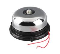 Depisuta Campana Eléctrica de Acero Inoxidable Fácil de Instalar, Tipo de Golpe Interior, sin Chispa, 220V, 10W para Señales Ferroviarias