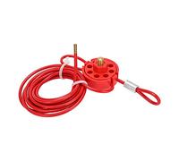 Depisuta Cerradura de Cable de Seguridad Ajustable, Gestión de Varias Personas, Válvula de Compuerta, Bloqueo de Cable, Etiquetado para Sitios Industriales