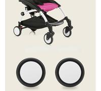 Depisuta Conjunto de Ruedas para Cochecitos de bebé, Material de Goma, Ruedas de Rotación de 360 grados para el Carrito de Yoya/Vovo, Compatible con la Mayoría de los Cochecitos, bebé para el