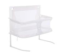 Depisuta Cuna para bebé 3 en 1, Cuna Junto a la Cama, Malla Transpirable, Aluminio Resistente, Fácil Plegado, Portátil, Estable y Segura, Junto a la Cama para Recién Nacidos (White)