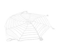 Depisuta Decoraciones de Telaraña de Halloween, Telarañas Grandes de 3,6 M, Red Redonda Blanca para Patio de Fiesta Interior y Exterior
