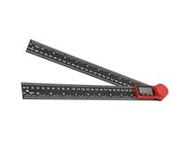 Depisuta Detector Inclinómetro de ángulo de Plástico de 360 grados con Pantalla Pequeña para la Escuela, Bricolaje en el Hogar 200 Mm (300 mm)