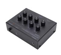 Depisuta Ecualizador de Sonido de 7 Bandas, Ajuste de Graves Altos de 12 DB, Ecualizador Digital de 2 Canales con Entrada de 3,5 Mm y Conector para Auriculares Estéreo (Enchufe de la UE)