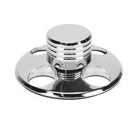 Depisuta Estabilizador de Peso Récord, Accesorio para Tocadiscos de Aleación de Aluminio con Almohadilla Protectora Suave para Tocadiscos HiFi, Reductor de Vibraciones (Silver)