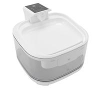 Depisuta Fuente de Agua de Gato, Filtración de Circulación Automática Silenciosa Recargable de 4.5l de Gran Capacidad USB con Diseño de Agua Corriente para Perros o Mascotas Pequeñas (White)