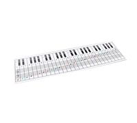 Depisuta Gráfico de Nota del Teclado de Piano, Pegatinas de Llave para 61 88 Teclas con Práctica de Dedos para Principiantes