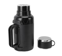 Depisuta Hervidor Eléctrico para Coche, 1500 Ml de Acero Inoxidable 304 con Pantalla LED de Temperatura, Plegable Antiquemaduras en Seco, para Viajes en Camión, café, té