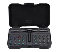 Depisuta Juego de Destornilladores de Trinquete, Juego de Destornilladores Magnéticos 24 en 1 con Mango Desmontable, Kit de Herramientas de Reparación de Precisión Portátil para