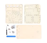 Depisuta Juguete de Construcción de Brazo Robótico de Madera, Kit de Modelo Mecánico Seguro y Duradero para Niños, Ideal para Entusiastas