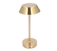 Depisuta Lámpara De Mesa Inalámbrica, Lámpara De Mesa Recargable Dorada De 3 Colores Con Regulación Continua Lámpara De Mesa LED a Pilas 2000mah Con Función De Memoria Para Salón Oficina