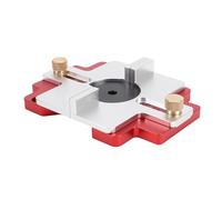 Depisuta Localizador de ranuras para enrutador de madera, soporte de ranurado de enrutador de aleación de aluminio engrosado 2 en 1 con profundidad ajustable de 0 a 50 mm