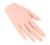 Depisuta Mano de Práctica de Uñas, Silicona Mano Falsa Flexible con maniquí Ajustable para Uñas Acrílicas Técnicas de Gel en el Hogar Entrenamiento de Salón