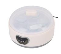 Depisuta Máquina Automática para Hacer Yogur, Control Preciso de Temperatura de Acero Inoxidable, Máquina para Hacer Yogur de 1,2 L con Tarros de Vidrio Divididos para Queso y