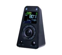 Depisuta Metrónomo Digital, Operación Táctil Recargable LCD Electronic Vocal Metronome con Temporizador, Sintonizador, Altavoz, Ritmo de Volumen Ajustable para Violín de Batería (BLACK)