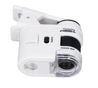 Depisuta Microscopio de Bolsillo, Microscopio Portátil Portátil de Alta Aumento con Clamp/Holder de Teléfono para Educación Científica Exploración Al Aire Libre