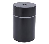 Depisuta Mini Humidificador Portátil de 300 Ml, Humidificadores de Escritorio Alimentados por USB con 2 Modos de Niebla y Luz, Humidificador Pequeño Portátil para Dormitorio, Oficina, (BLACK)