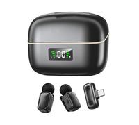 Depisuta Mini Micrófono Lavalier Inalámbrico, Micrófono de Solapa Cambiador de Voz con Reducción de Ruido AI con Interfaz Tipo C, Duración de Batería de 20 Horas, para Grabación de Video,
