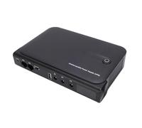 Depisuta Mini UPS de Respaldo de Batería, Fuente de Alimentación Ininterrumpida de 36 W con Salida DC 5 V/9 V/12 V USB 5 V LAN PoE 15/24 V para Enrutador WiFi, Módem, Cámara (Enchufe Europeo 220V)