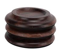 Depisuta Piano Caster Cups, Almohadillas de Piano sin Deslizamiento de Madera para Pisos de Madera Dura con Chasis Anti Vibración de Aislamiento de Sonido para Sillas de Sofás Rueda (nogal negro)