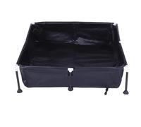 Depisuta Piscina Plegable Rectangular de 37,4x37,4x7,9 Pulgadas, Negra