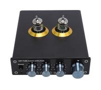 Depisuta Preamplificador de Tubo, Preamplificador Estéreo HiFi Audiophile con 3 Configuraciones de Ecualizador Ajustables y Tubo de Vacío Jan GE5654, para Tocadiscos MM (Enchufe de la UE)