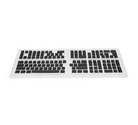 Depisuta Pudding KeyCaps, 129 Teclas Lintas Teclas PBT 2 Inyección de Color Perfil de OEM Transparente con 61 62 64 68 84 87 104 108 Teclado Mecánico de Juegos (Black)