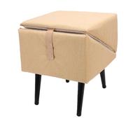 Depisuta Rampa Plegable para Perros Tipo Otomana, 2 En 1, Antideslizante, con Superficie De Algodón Y Lino Antideslizante para Cama, Sofá O Coche. Escalón Portátil para Cachorros