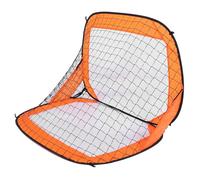 Depisuta Red de Fútbol, portería de Fútbol Portátil Plegable de Poliéster Oxford con Postes Resistentes y Estacas de Acero Inoxidable, para Entrenamiento Al Aire Libres y Juegos (Orange)