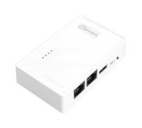 Depisuta Servidor de Impresión Inalámbrico, Adaptador USB 2.0 Compatible con Múltiples Sistemas, Comparte Dispositivos USB a Través de LAN a Través de Red Ethernet o WiFi
