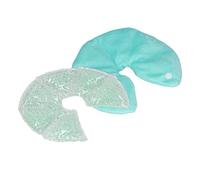 Depisuta Set de Gel de Lactancia para Senos Hinchados, Compresa Fría y Caliente para Aliviar el Dolor y la Hinchazón, Almohadilla de Gel para Profundizar la Glándula Mamaria, Funda de Material (GREEN)