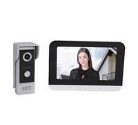 Depisuta Sistemas de Videoportero, Impermeable WiFi 1080P Video Timbre Cámara Audio Bidireccional con Pantalla de 7 Pulgadas, Gran Angular de 120°, Desbloqueo Remoto de la Aplicación (EU)