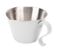 Depisuta Tazas de café, Taza de café de 100 Ml de Acero Inoxidable con Doble Escala para Jarra de Espuma de Leche con de