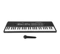 Depisuta Teclado de Piano con Función de Grabación de Micrófono de órgano Electrónico de 54 Teclas para Interiores y Exteriores para Niños