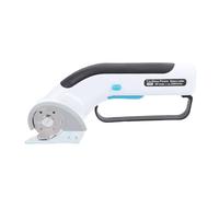 Depisuta Tijeras eléctricas inalámbricas, 2000mAh 320 rpm cortador de caja eléctrica con luz led, bolsa de almacenamiento, tijera de tela, cortador rotativo para tela alfombra