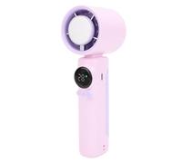 Depisuta Ventilador de mano con hielo refrigerante, Ventilador portátil con pantalla digital LED ajustable de 100 velocidades, Ventilador turbo USB con compresor refrigerante para viajes