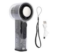 Depisuta Ventilador de Turbo de Mano de 5 Velocidades con Refrigerador de Hielo, 16000 Rpm Potente Ventilador de Hielo de Enfriamiento de Alta Velocidad, 3000 MAh Recargables Ventiladores (BLACK)