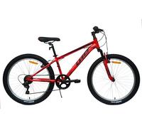 DEPORBIKES Bicicleta 24 Pulgadas niño 8-12 años | Bicicleta montaña + 7 Velocidades Shimano + Frenos V-Break + Suspensión Delantera | Resistente y Segura Ideal para niño