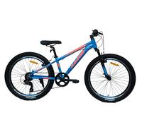 DEPORBIKES Bicicleta 24 Pulgadas niño 9-12 años | Bicicleta montaña + Cuadro Aluminio + 7 Velocidades Shimano + Suspensión Delantera + Frenos V-Break | Ideal para niños