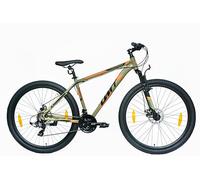 DEPORBIKES Bicicleta montaña Adulto 29 Pulgadas | Cuadro de Aluminio + 21 Velocidades Shimano + Suspensión Delantera + Frenos Disco Mecánico | Bicicleta montaña Segura y Resistente (Verde)