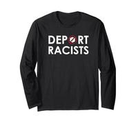 Deportar Racistas Anti Racismo Protestan Sin Hielo Manga Larga