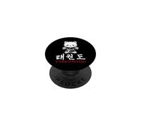 Deporte Artes marcial Escritura Coreana caligrafía Taekwondo PopSockets PopGrip Adhesivo